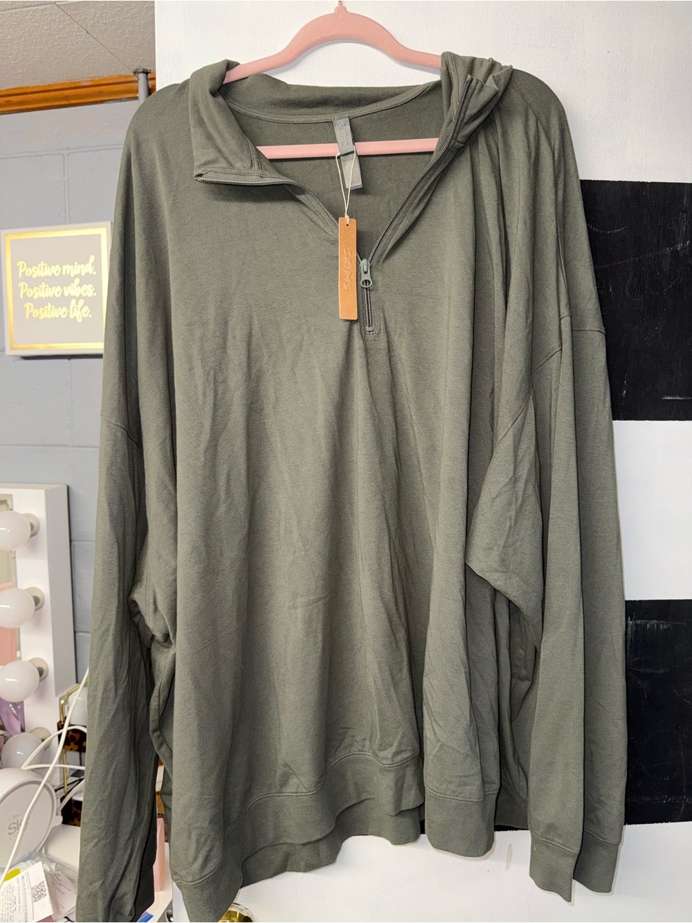 Skims Men’s Jersey Lounge Quarter Zip Pullover NWT
